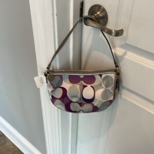 Coach women’s purple/gray small hobo bag / brand nwt / measurements in pictures
